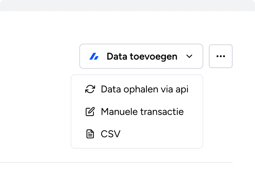 Transacties toevoegen