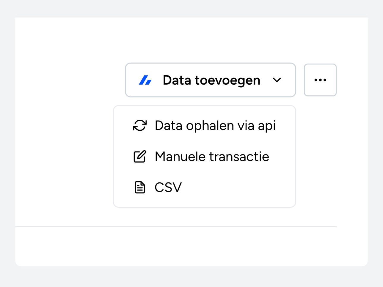 Transacties toevoegen