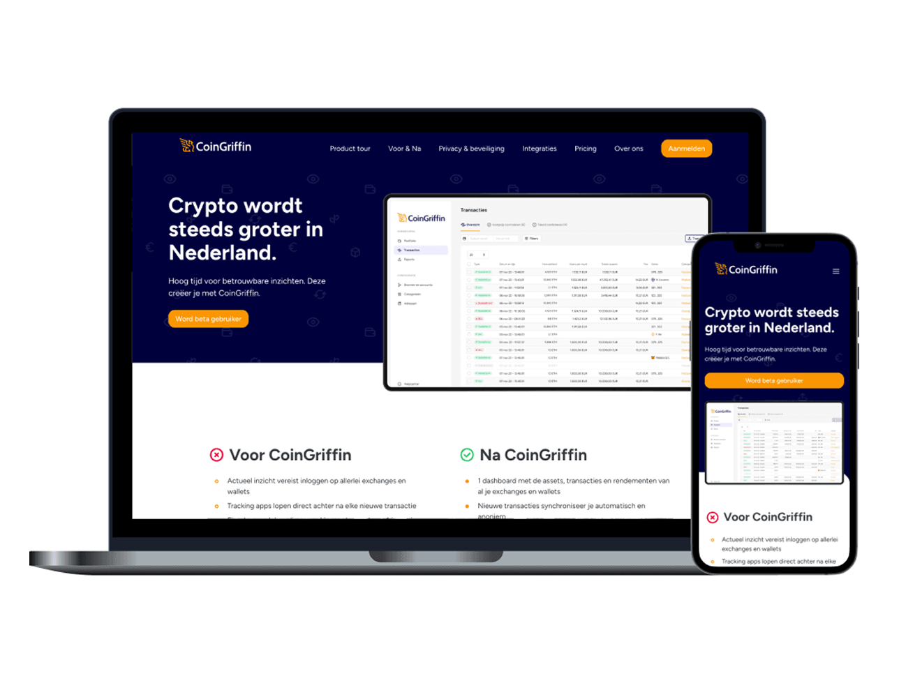 Publieke website CoinGriffin