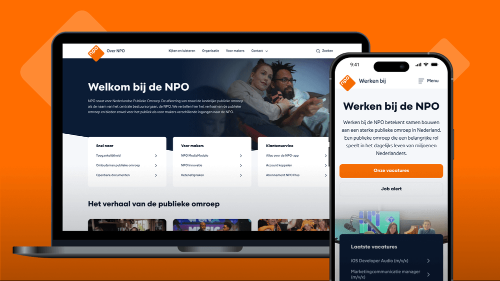 Organisatie websites voor de NPO