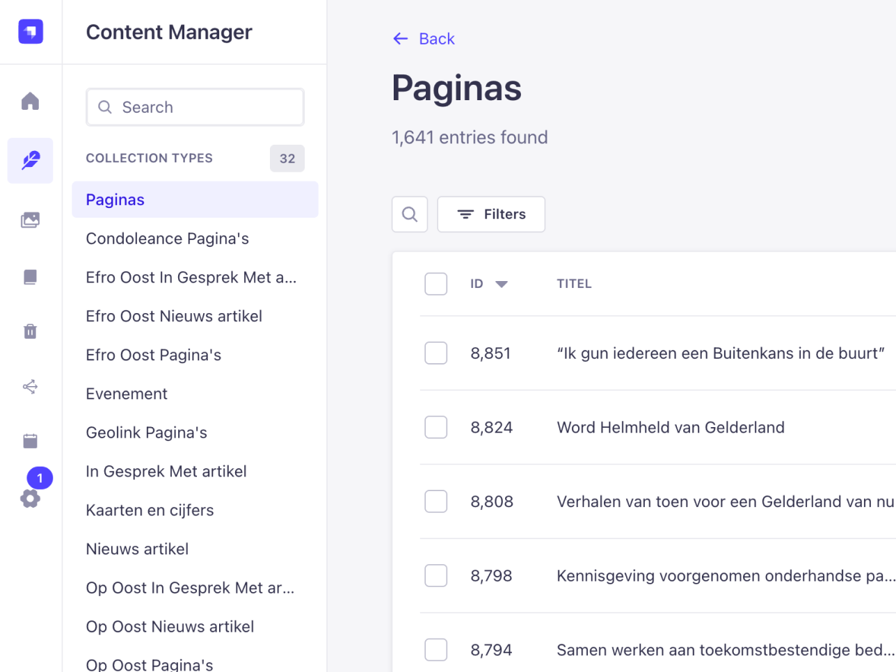 Subsites beheren vanuit één omgeving