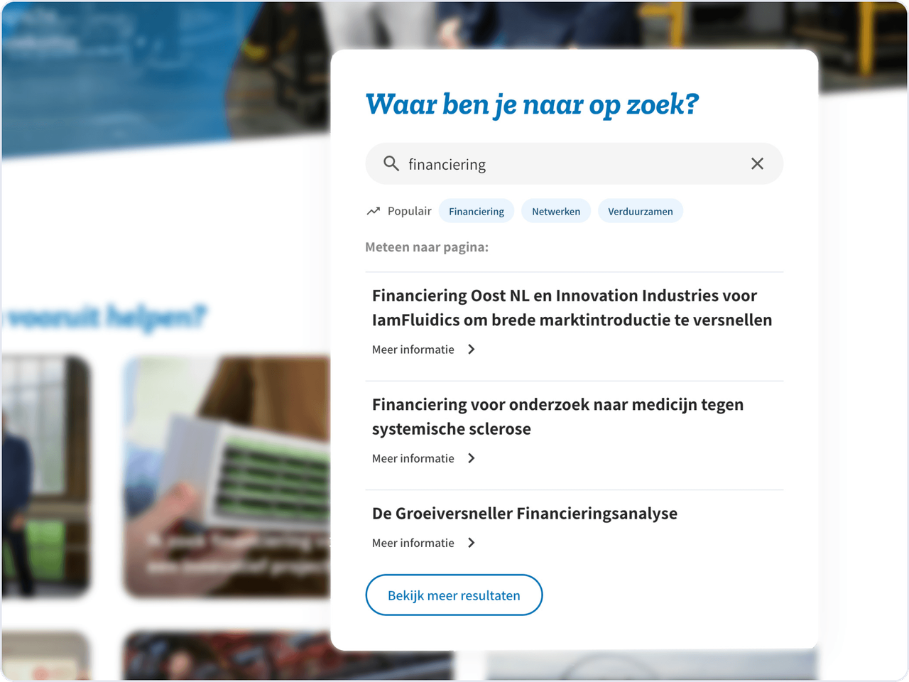 Algolia zoekfunctionaliteit