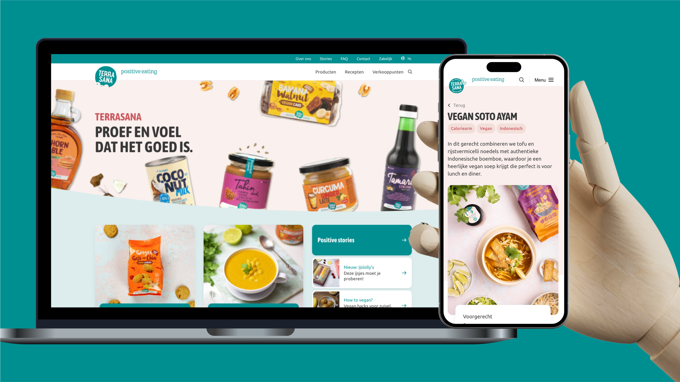 Screenshot van het TerraSana online platform