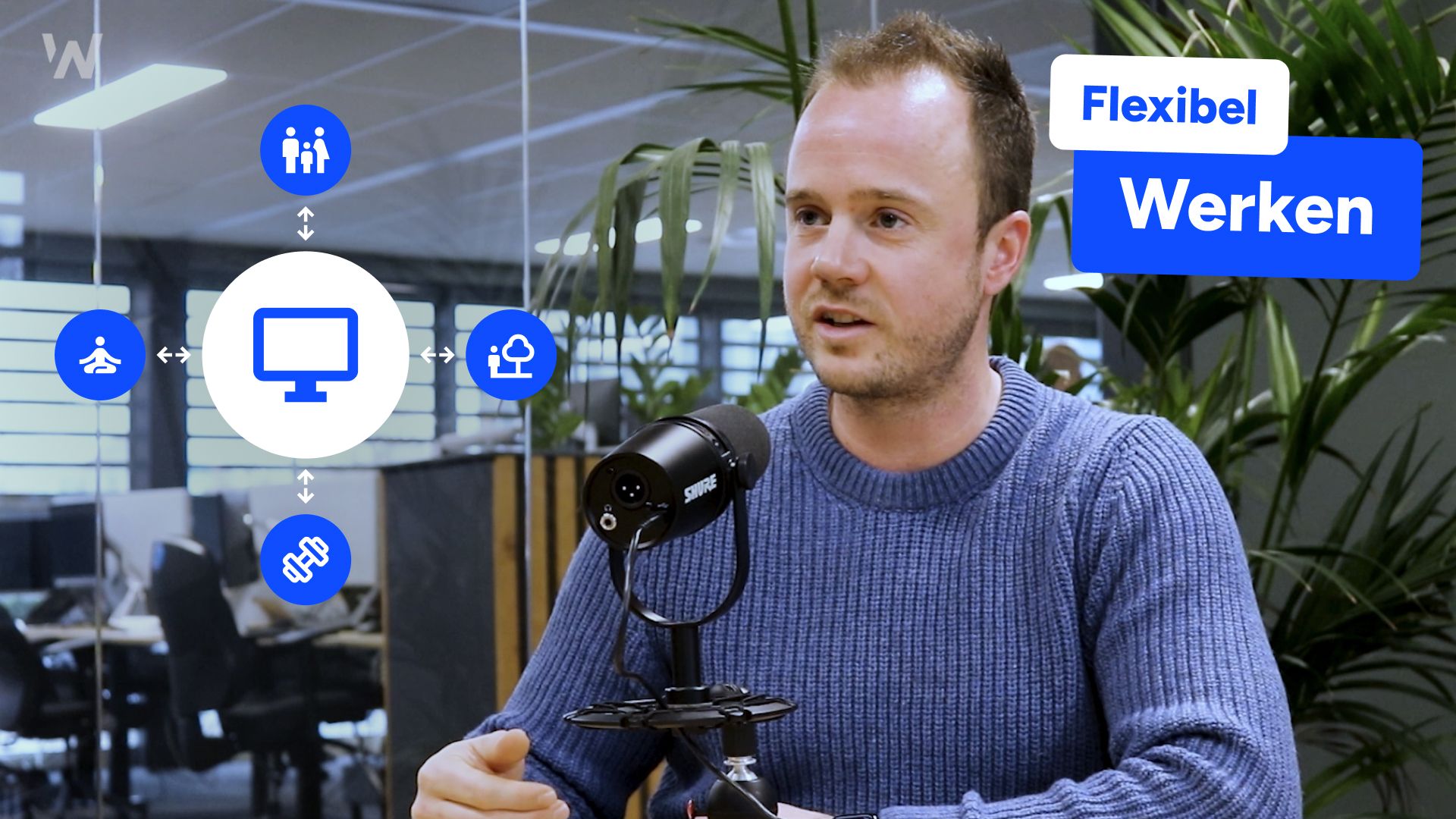 Webbio-collega's bespreken flexibel werken
